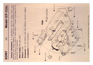 Sony-ICF C22L-1980.RTV.RadioClock preview